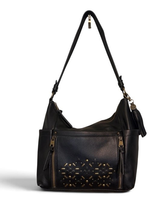 The Sak Handbags - The Sak Keira Hobo Black Leather Shoulder Bag Y2K Everyday Boho Western